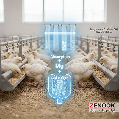 تأثیر اکسید منیزیم بر سلامت گوارش و عملکرد رشد در جوجههای گوشتی